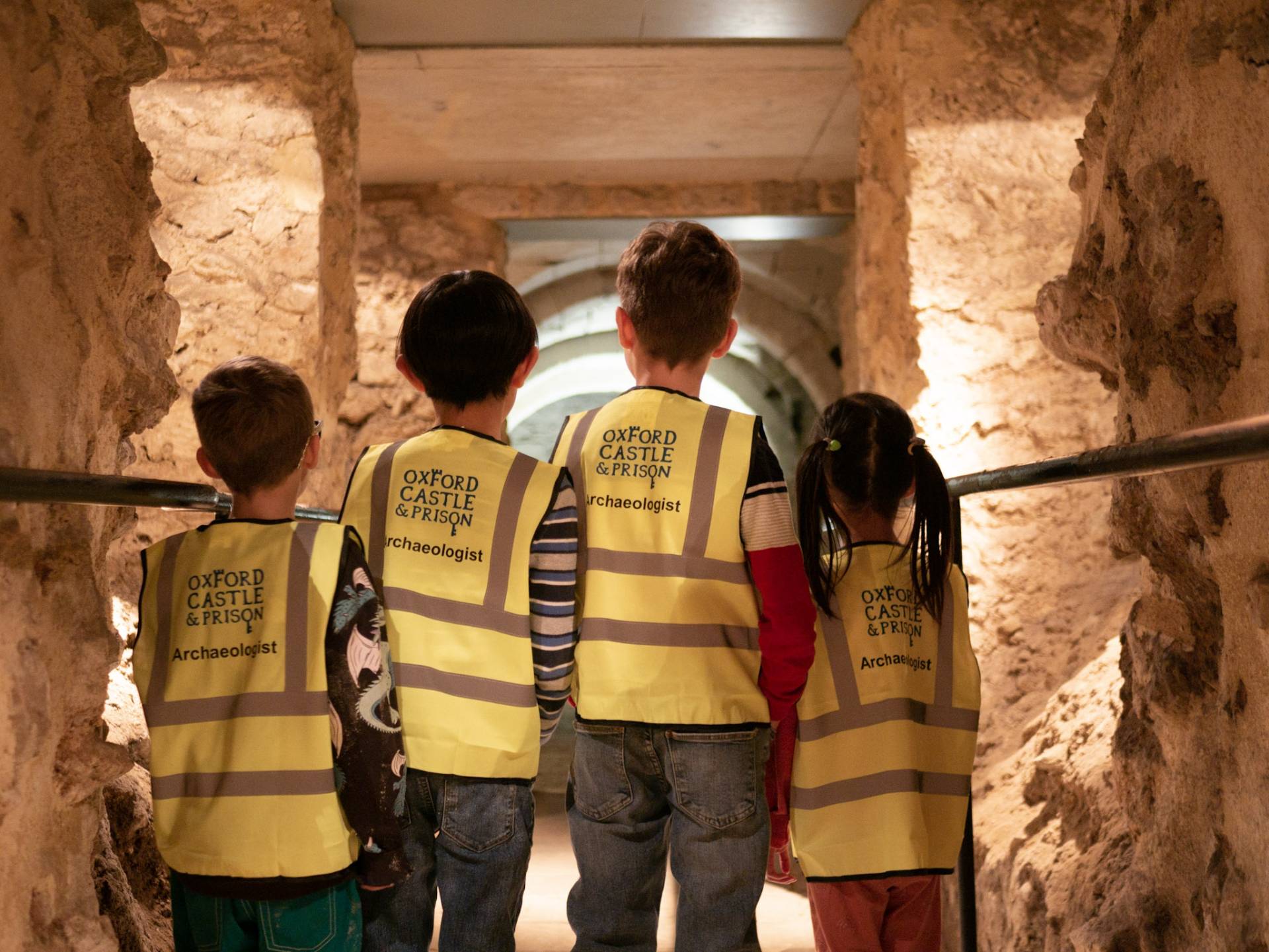 DIG! Archaeologists Kids wearing DIG! Archaeologist vests