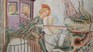 591Px St George Slaying The Dragon Replica Od Middle Age Painting C 1420