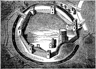 Ancient Plan Of Oxford Castle