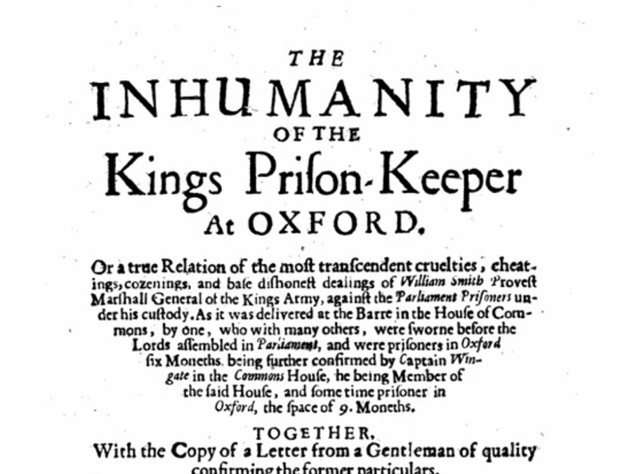 Criminal Inhumanity First person: The Inhumanity of an Oxford Jaylor