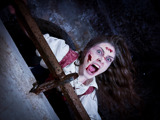 A wounded ghost for Spooky Tours (Halloween) at Oxford Castle Prison