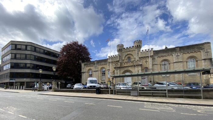 Oxford's Old County Hall from the outside.