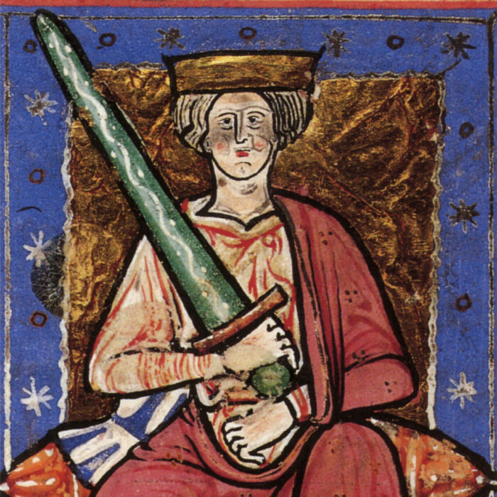 Painting of Æthelred the Unready, circa 968-1016.
